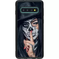 Hülle Samsung Galaxy S10 - Silikon schwarz Halloween 18 19