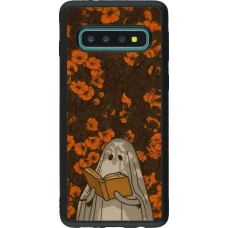 Samsung Galaxy S10 Case Hülle - Silikon schwarz Halloween 2026 Ghost reading