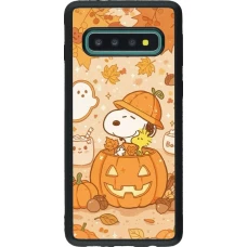 Samsung Galaxy S10 Case Hülle - Silikon schwarz Halloween 2026 Snoopy Halloween