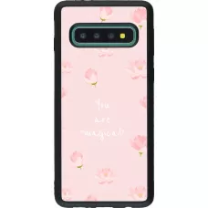Coque Samsung Galaxy S10 - Silicone rigide noir Mom 2023 your are magical