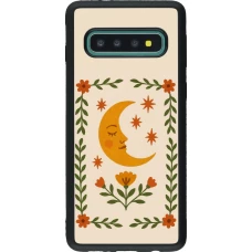 Samsung Galaxy S10 Case Hülle - Silikon schwarz Half moon stamp 2026