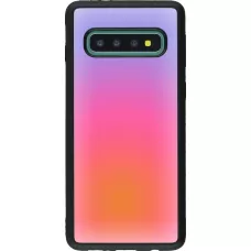 Samsung Galaxy S10 Case Hülle - Silikon schwarz Orange Pink Blue Gradient
