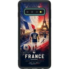 Samsung Galaxy S10 Case Hülle - Silikon schwarz Fussball Frankreich splash 2026