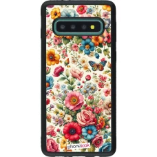 Samsung Galaxy S10 Case Hülle - Silikon schwarz Spring 25 fruehling bluetend
