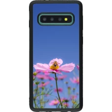 Coque Samsung Galaxy S10 - Silicone rigide noir Bee on a flower Spring 2026