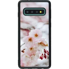 Samsung Galaxy S10 Case Hülle - Silikon schwarz Cherry tree Spring 2026