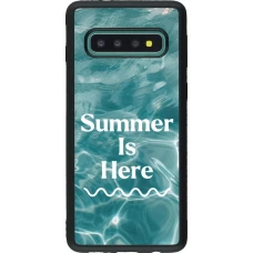 Coque Samsung Galaxy S10 - Silicone rigide noir Summer 2025 Summer is here
