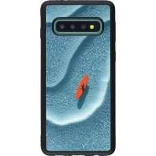 Samsung Galaxy S10 Case Hülle - Silikon schwarz Orange surf Summer 2026