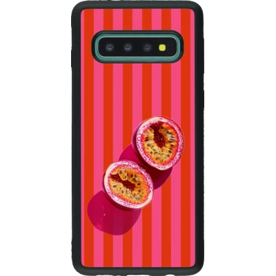 Samsung Galaxy S10 Case Hülle - Silikon schwarz Passion fruit Summer 2026