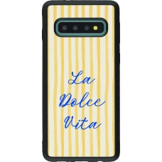 Samsung Galaxy S10 Case Hülle - Silikon schwarz The good life 2026