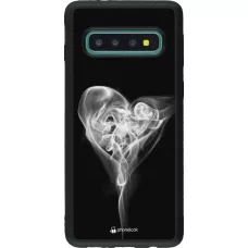 Hülle Samsung Galaxy S10 - Silikon schwarz Valentine 2022 Black Smoke