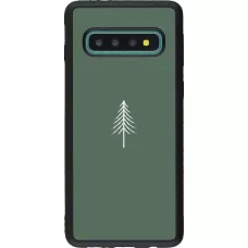 Samsung Galaxy S10 Case Hülle - Silikon schwarz Christmas 22 minimalist tree