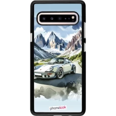 Coque Samsung Galaxy S10 5G - Porsche 911 Mountain Watercolor