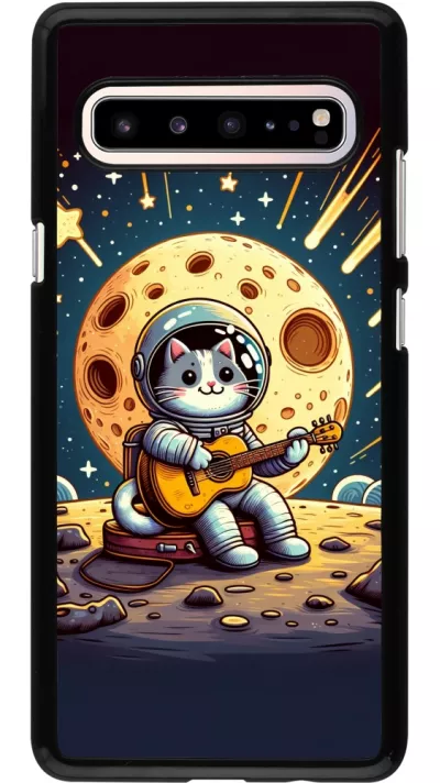 Samsung Galaxy S10 5G Case Hülle - AstroKatze RockMond