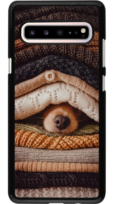Coque Samsung Galaxy S10 5G - Autumn 26 Dog under the covers