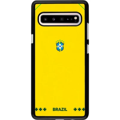 Samsung Galaxy S10 5G Case Hülle - Brasilien 2026 personalisierbares Fussballtrikot