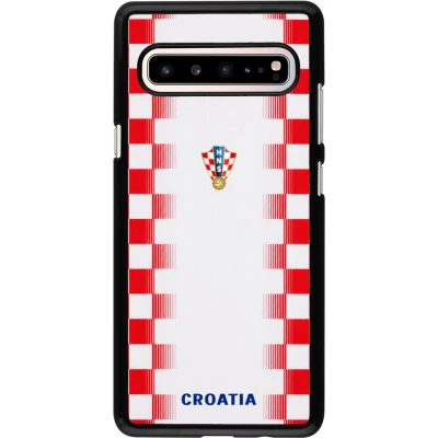 Samsung Galaxy S10 5G Case Hülle - Kroatien 2026 personalisierbares Fussballtrikot