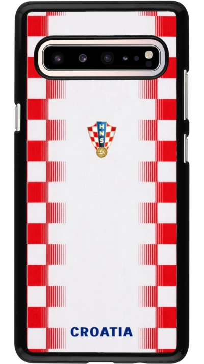 Samsung Galaxy S10 5G Case Hülle - Kroatien 2026 personalisierbares Fussballtrikot