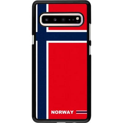 Samsung Galaxy S10 5G Case Hülle - Norwegen 2026 personalisierbares Fussballtrikot