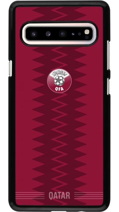 Samsung Galaxy S10 5G Case Hülle - Qatar 2026 personalisierbares Fussballtrikot