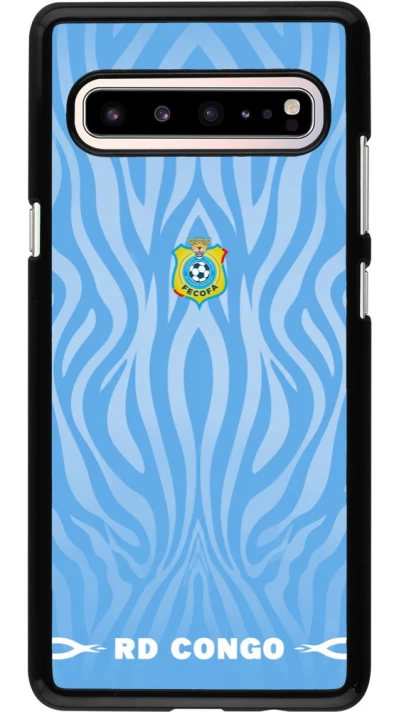 Samsung Galaxy S10 5G Case Hülle - Demokratische Republik Kongo 2026 personalisierbares Fussballtrikot