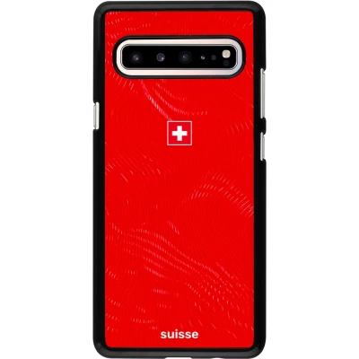 Samsung Galaxy S10 5G Case Hülle - Schweiz 2026 personalisierbares Fussballtrikot