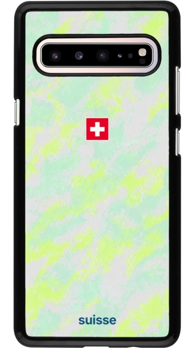 Samsung Galaxy S10 5G Case Hülle - Schweiz Away 2026 personalisierbares Fussballtrikot
