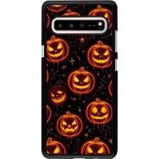 Coque Samsung Galaxy S10 5G - Halloween 2026 Pattern Pumpkins