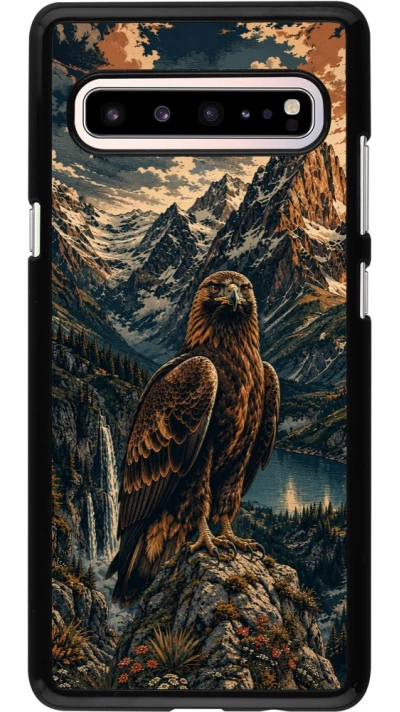 Coque Samsung Galaxy S10 5G - Linocut Aigle Royal