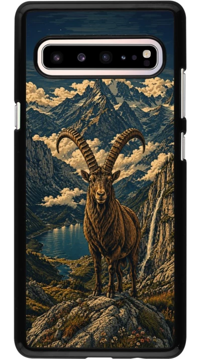 Coque Samsung Galaxy S10 5G - Linocut Bouquetin