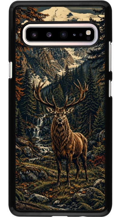 Coque Samsung Galaxy S10 5G - Linocut Cerf