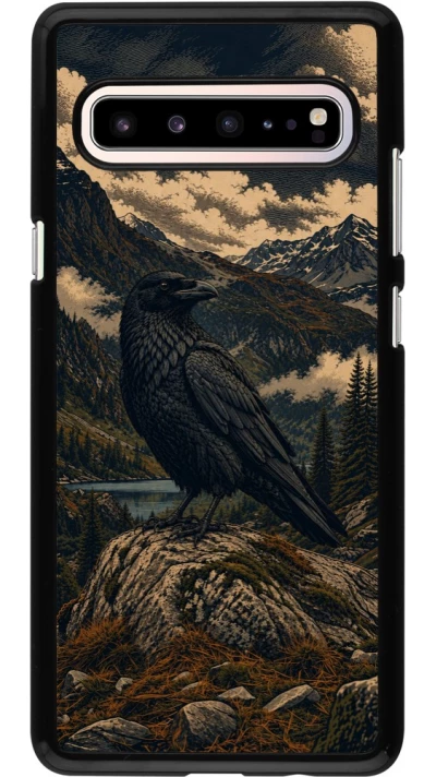 Coque Samsung Galaxy S10 5G - Linocut Grand Corbeau