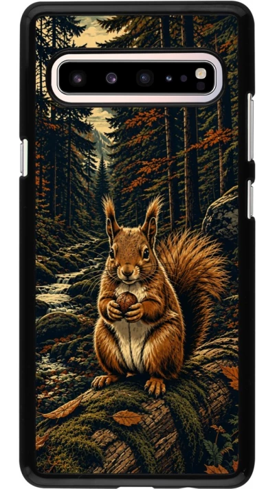 Coque Samsung Galaxy S10 5G - Linocut Ecureuil