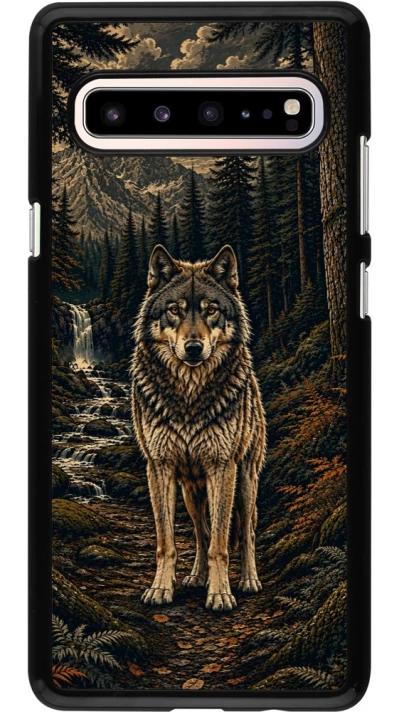 Coque Samsung Galaxy S10 5G - Linocut Loup