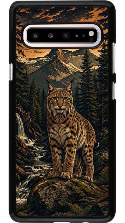 Coque Samsung Galaxy S10 5G - Linocut Lynx