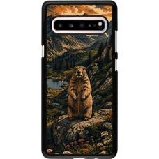 Coque Samsung Galaxy S10 5G - Linocut Marmotte