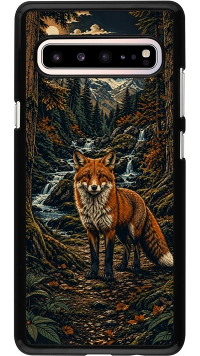 Coque Samsung Galaxy S10 5G - Linocut Renard