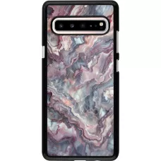 Samsung Galaxy S10 5G Case Hülle - Violetter silberner Marmor