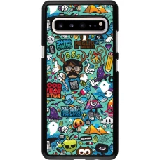 Samsung Galaxy S10 5G Case Hülle - Mixed Cartoons Turquoise