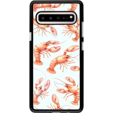 Samsung Galaxy S10 5G Case Hülle - Muster von pastellfarbenen Hummern