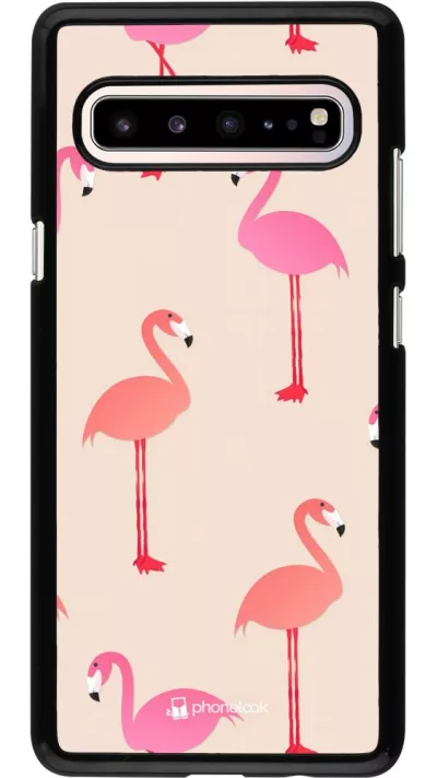 Coque Samsung Galaxy S10 5G - Pink Flamingos Pattern