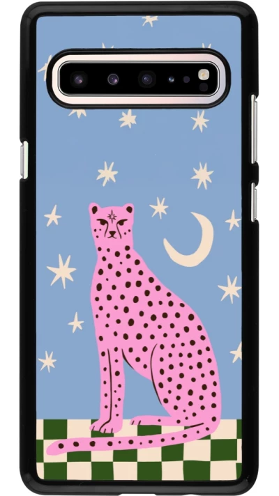Coque Samsung Galaxy S10 5G - Pink leopard with stars 2026