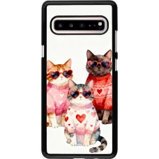 Samsung Galaxy S10 5G Case Hülle - Saint Valentines Day 26 Cat Love