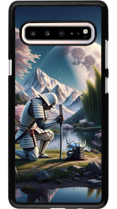Samsung Galaxy S10 5G Case Hülle - Samurai Katana Mond