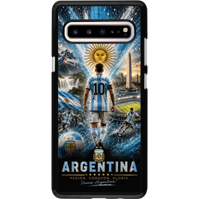 Samsung Galaxy S10 5G Case Hülle - Fussball Argentinien splash 2026