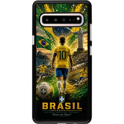 Samsung Galaxy S10 5G Case Hülle - Fussball Brasilien splash 2026