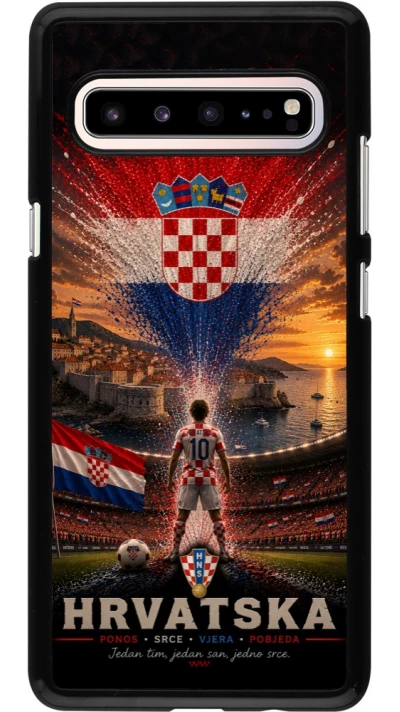 Samsung Galaxy S10 5G Case Hülle - Fussball Kroatien splash 2026