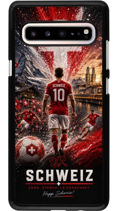 Samsung Galaxy S10 5G Case Hülle - Fussball Schweiz splash 2026