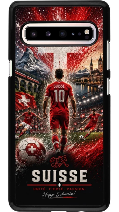 Samsung Galaxy S10 5G Case Hülle - Fussball Suisse splash 2026