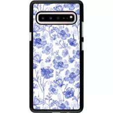 Samsung Galaxy S10 5G Case Hülle - Spring 23 watercolor blue flowers